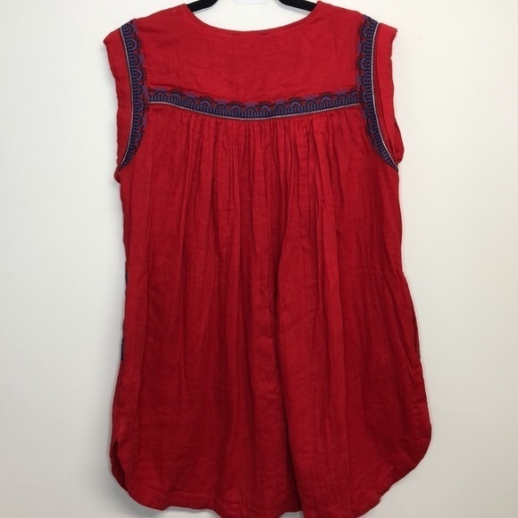 Fate Embroidered Shift Dress Bohemian Red Purple Size Small - Picture 6 of 7